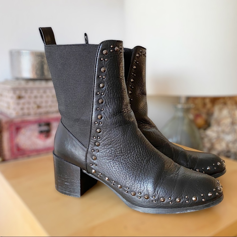 Adrianna Papell Bennett Studded Leather Chelsea
